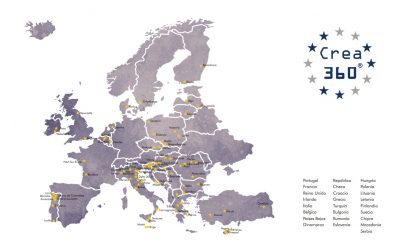 Mapa: Crea360 trabaja con más de 300 socios europeos